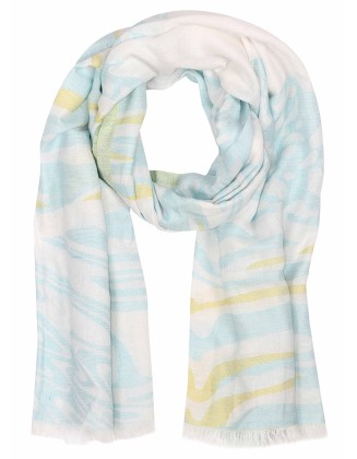Marble Effect Jacquard Scarf