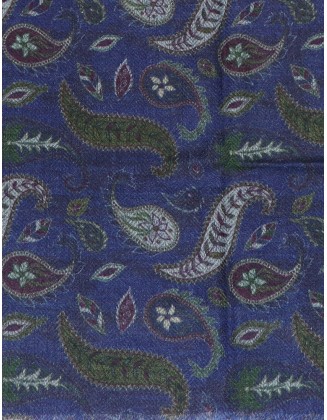 Paisley Print Scarf With Row fringes