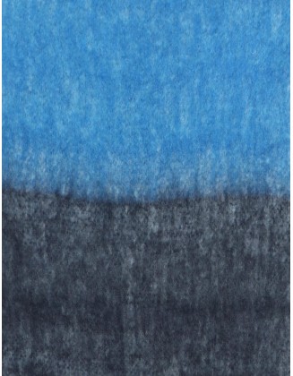 Blue Aura Fluffy Scarf With Fringes