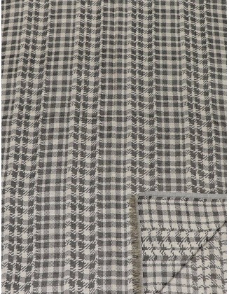 Houndstooth Scarf with row fringes
