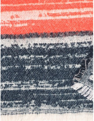 Multi Stripe Wool Blend Scarf