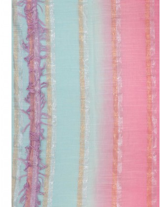 Ombre Scarf with Raw Fringes